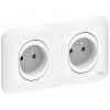 Ovalis Double Prise De Courant Pre-cablee / Griffes, Schneider Electric Ref. S262069