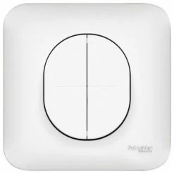 Ovalis Combine Va-et-Vient + Poussoir 10A, Schneider Electric Ref. S262285