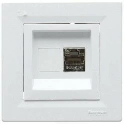 Asfora Prise RJ45 Cat5 STP Blanc, Schneider Electric Ref. EPH5003121