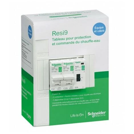 Resi9 - Coffret Chauffe-eau, Schneider Electric Ref. R9H106SP01N 1 Resi9 - Coffret Chauffe-eau, Schneider Electric Ref. R9H106SP01N