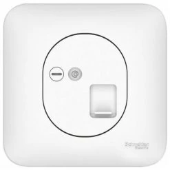 Ovalis Prise RJ45 Cat5 UTP Pour Telephone, Schneider Electric Ref. S262471