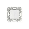 Unica Blanc Va Et Vient + Poussoir Avec Carte Flow Pack, Schneider Electric Ref. SHN0512780