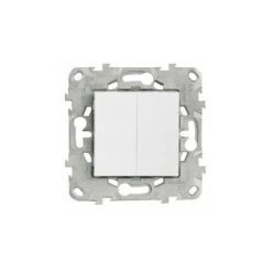 Unica Blanc Va Et Vient + Poussoir Avec Carte Flow Pack, Schneider Electric Ref. SHN0512780