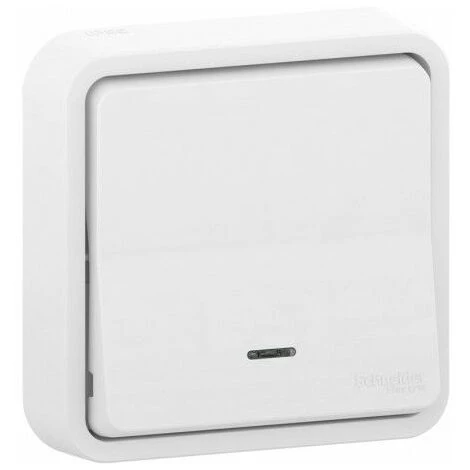 Mureva Styl Va Et Vient Lumineux Blanc Encastre Complet IP55 IK08, Schneider Electric Ref. SHN0212469 1 Mureva Styl Va Et Vient Lumineux Blanc Encastre Complet IP55 IK08, Schneider Electric Ref. SHN0212469