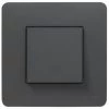 Unica Anthracite Va Et Vient + Plaque Studio 1P, Schneider Electric Ref. SHN0512827