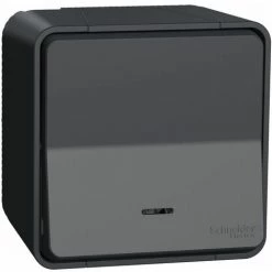 Mureva Styl Va Et Vient Lumineux LED Gris Saillie Complet IP55 IK08, Schneider Electric Ref. SHN0212450