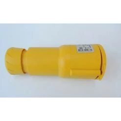 Prise Fiche Mobile 3P+N+T 32A Femelle Clapet Jaune 100..130V CA Industrielle étanche IP44 PratiKa SCHNEIDER ELECTRIC PKY32M415