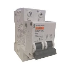 SCHNEIDER ELECTRIC Merlin Gerin 20544 Disjoncteur Modulaire Multi9 2P 6A Courbe C - Gris