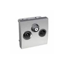 SCHNEIDER ELECTRIC Prise TV + FM + SAT Altira - Aluminium - Aluminium