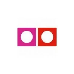 SCHNEIDER ELECTRIC Feuillet De Couleur Pour Plaque Transparente Odace You - Rouge / Rose - 4 Feuillets