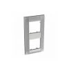 SCHNEIDER ELECTRIC Plaque De Finition Classique Altira 2 Postes - Verticale Entraxe 71mm - Aluminium - Aluminium