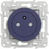 Prise De Courant Affleurante Odace Schneider Electric -16A - 2P+T - Cobalt - Bleu Cobalt