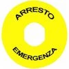 SCHNEIDER ELECTRIC �Étiquette Ronde "Arresto Emergenza" Pour XB4 Und XB5