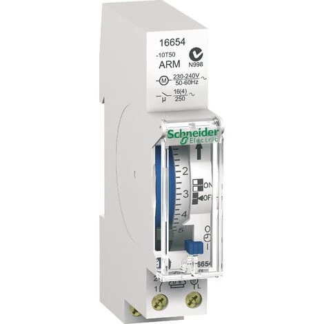 Resi9 IH - Inter. Horaire Journalier - Reserve De Marche 100h, Schneider Electric Ref. 16654 1 Resi9 IH - Inter. Horaire Journalier - Reserve De Marche 100h, Schneider Electric Ref. 16654