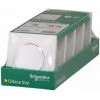 Odace Lot De 5 Va Et Vient A Griffes Et Plaque Complet Blanc, Schneider Electric, Ref. SHN0412216