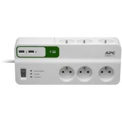 Multiprise Parasurtenseur 6 Prises 10A 2 Prises USB, Schneider Electric, Ref. PM6U-FR -SCHNEIDER ELECTRIC Soldes 50906628 3