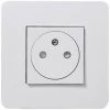 Unica Blanc Prise 2P+T Affleurant + Plaque Studio 1P, Schneider Electric Ref. SHN0512821