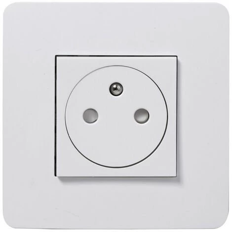 Unica Blanc Prise 2P+T Affleurant + Plaque Studio 1P, Schneider Electric Ref. SHN0512821 1 Unica Blanc Prise 2P+T Affleurant + Plaque Studio 1P, Schneider Electric Ref. SHN0512821