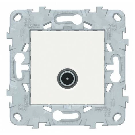 Unica Prise TV Blanc, à Vis, Schneider Electric Ref. NU546218F 1 Unica Prise TV Blanc, à Vis, Schneider Electric Ref. NU546218F