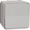 Mureva Styl Bouton Poussoir Blanc Saillie Complet IP55 IK08, Schneider Electric Ref. SHN0212463