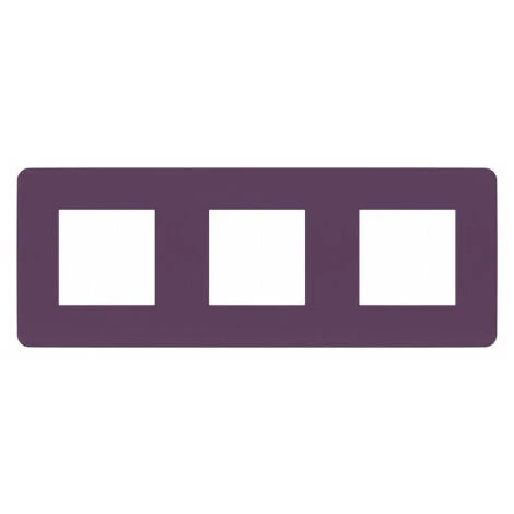 Unica Studio Color Plaque 3P Prune Liseré Blanc , Schneider Electric Ref. NU280614F 1 Unica Studio Color Plaque 3P Prune Liseré Blanc , Schneider Electric Ref. NU280614F