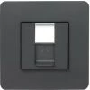 Unica Anthracite Prise RJ45 Cat6 + Plaque Studio 1P, Schneider Electric Ref. SHN0512828