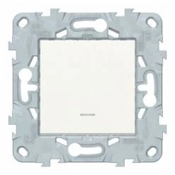 Unica Blanc Va Et Vient Témoin Lumineux - 10A Connexion Rapide 2Mod, Schneider Electric Ref. NU520318SF
