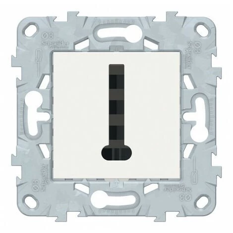 Unica Conjoncteur Téléphone Blanc - 8 Contacts, Schneider Electric Ref. NU549618F 1 Unica Conjoncteur Téléphone Blanc - 8 Contacts, Schneider Electric Ref. NU549618F