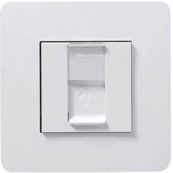Unica Blanc Prise RJ45 Cat6 + Plaque Studio 1P, Schneider Electric Ref. SHN0512823