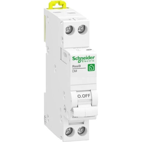 Resi9 XP - Disjoncteur Modulaire - 1P+N - 20A - Courbe D - Peignable, Schneider Electric Ref. R9PFD620 1 Resi9 XP - Disjoncteur Modulaire - 1P+N - 20A - Courbe D - Peignable, Schneider Electric Ref. R9PFD620