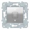 Unica Alu Interrupteur Volet Roulant 6A 3Touches 2Mod, Schneider Electric Ref. NU520830F