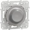 Wiser Odace Variateur Rotatif LED 2 Fils Zigbee Alu, Schneider Electric Ref. S530513W