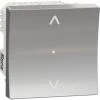 Wiser Unica Interrupteur Volet-roulant 4A Zigbee Alu Meca Seul, Schneider Electric, Ref. NU35030W