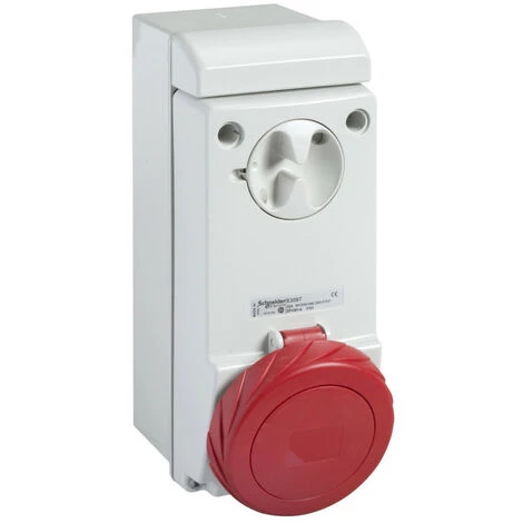 SCHNEIDER PratiKa - Socle De Prise à Vis - Saillie - 63A - 3P+T - 380-415V IP65 (PKB63P534) 1 SCHNEIDER PratiKa - Socle De Prise à Vis - Saillie - 63A - 3P+T - 380-415V IP65 (PKB63P534)