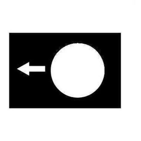 Etiquette 30x40mm Noire Gauche Lente - SCHNEIDER ELECTRIC 1 Etiquette 30x40mm Noire Gauche Lente - SCHNEIDER ELECTRIC