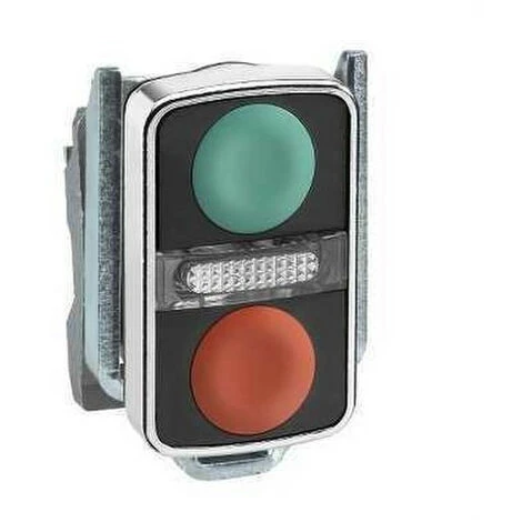 Tête Bouton Poussoir Double Pilote Vert / Rouge Sans Marquage IP66 - SCHNEIDER ELECTRIC 1 Tête Bouton Poussoir Double Pilote Vert / Rouge Sans Marquage IP66 - SCHNEIDER ELECTRIC