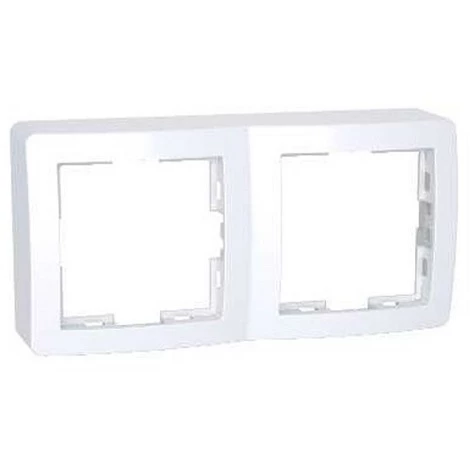 Schneider ALB61442 - Alréa Cadre Saillie Standard Double 62x124mm Profondeur 31mm - Blanc 1 Schneider ALB61442 - Alréa Cadre Saillie Standard Double 62x124mm Profondeur 31mm - Blanc