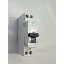 Disjoncteur 10A 1P+N Courbe D 10kA D10 DT40N Systeme Prodis ACTI9 SCHNEIDER ELECTRIC A9N21375