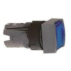 Tête Bouton Poussoir Lumineux Diamètre 16 Affleurant Crochet Bleu - SCHNEIDER ELECTRIC