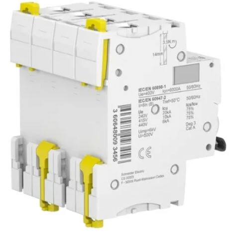 Disjoncteur Automatique IC60N 4P 40A Courbe C - SCHNEIDER ELECTRIC 3 Disjoncteur Automatique IC60N 4P 40A Courbe C - SCHNEIDER ELECTRIC – Image 3