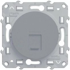 SCHNEIDER ELECTRIC Prise Rj45 Odace, Aluminium