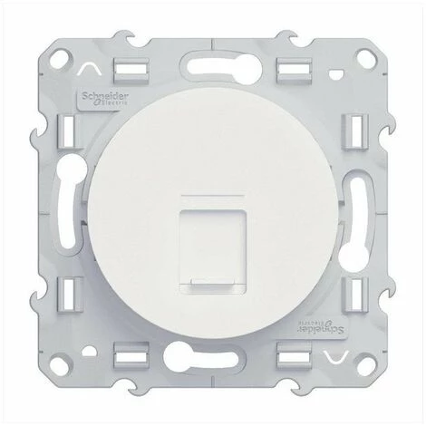 SCHNEIDER ELECTRIC Prise Rj45 Odace, Blanc 1 SCHNEIDER ELECTRIC Prise Rj45 Odace, Blanc