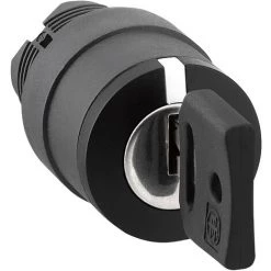 SCHNEIDER ELECTRIC Tête - Bouton Tournant - A Clé - 3 Positions - Fixe - M - Schneider Zb5ag3 - Noir