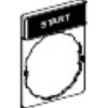 Porte étiquettes - 30 X 40 Mm - Avec étiquette Start - Schneider Electric Zby2303 - Noir