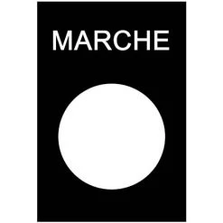 étiquette - 30x40mm - Noir - Marche - Schneider Electric Zb2by2103 - Noir