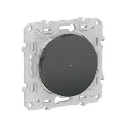 Schneider Electric S540522 Wiser Odace - Variateur Poussoir - 2 Fils - Bluetooth - Anthracite