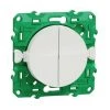 Schneider Electric S520114 Odace Sfsp - Interrupteur Double - Sans Fil Sans Pile