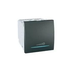 Schneider Electric Mgu3.515.12 Schneider Unica Graphite Variateur Poussoir Universel 20 à 350 Va 2 Modules