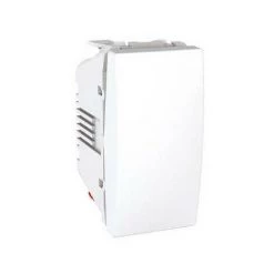 Schneider Electric Mgu3.106.18 Schneider Unica Blanc Poussoir à Fermuture 10 A Connexion Rapide 1 Module