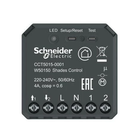 Schneider Electric Cct5015-0001 Micromodule Encastré Pour Volet Roulant Wiser 1 Schneider Electric Cct5015-0001 Micromodule Encastré Pour Volet Roulant Wiser